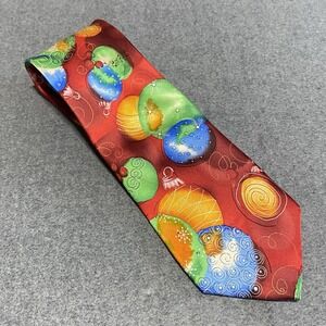 Jerry Garcia Creme de Menthe Hangover Red Christmas Ornaments Silk Necktie